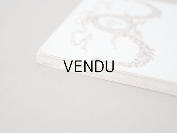 画像2: 未使用 アンティーク メニューカード 18枚セット 薔薇＆リボンのガーランド MENU ルイ16世スタイル  (2)