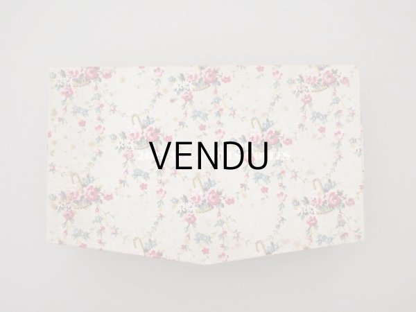 画像4: 1900年代 アンティーク  ローズパニエ＆薔薇のガーランド柄  カルトナージュボックス チェストの引き出し (4)