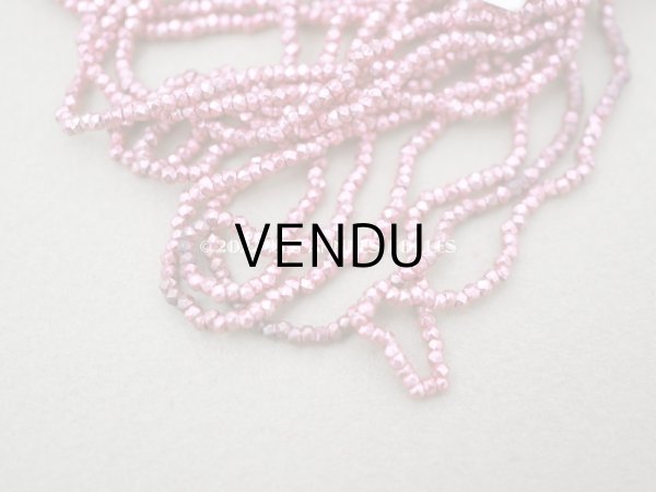 画像3: 1900年代 アンティーク メタル製 カット入り ビーズ ピンク　メタルビーズ P6 (3)