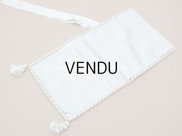 画像6: 1900年頃 アンティーク 【 ショコラ・フランソワ・ マルキ 】　のお菓子袋  シルク製 - CHOCOLAT FRANCOIS MARQUIS PARIS - (6)