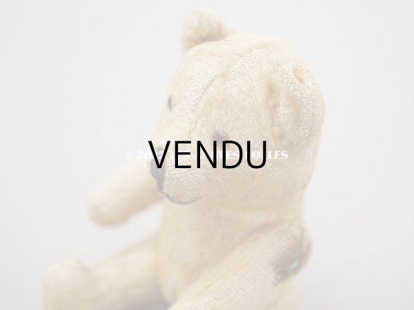 画像6: アンティーク とても小さなベア グラスアイ　ベージュ (6)