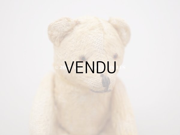 画像4: アンティーク とても小さなベア グラスアイ　ベージュ (4)