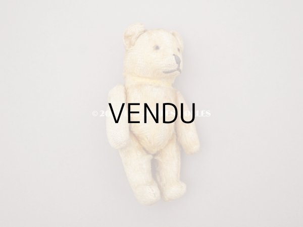 画像7: アンティーク とても小さなベア グラスアイ　ベージュ (7)