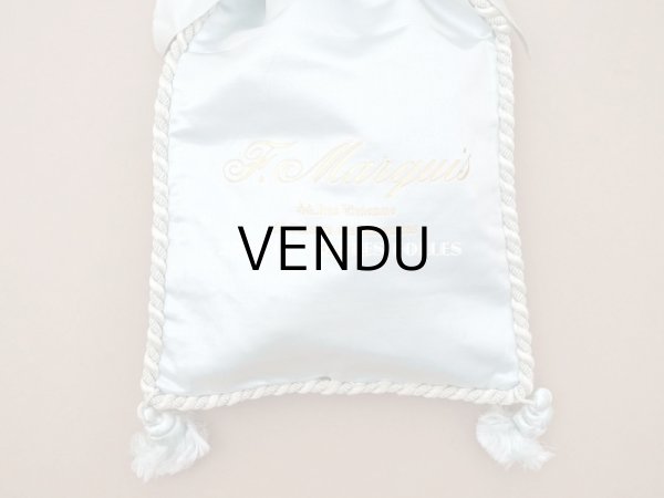 画像3: 1900年頃 アンティーク 【 ショコラ・フランソワ・ マルキ 】　のお菓子袋  シルク製 - CHOCOLAT FRANCOIS MARQUIS PARIS - (3)