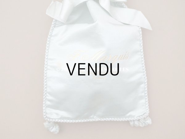 画像3: 1900年頃 アンティーク 【 ショコラ・フランソワ・ マルキ 】　のお菓子袋  シルク製 - CHOCOLAT FRANCOIS MARQUIS PARIS - (3)