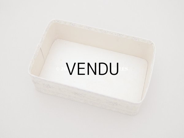 画像6: アンティーク カルトナージュボックス  紫の薔薇のガーランド - AU BON MARCHE - (6)