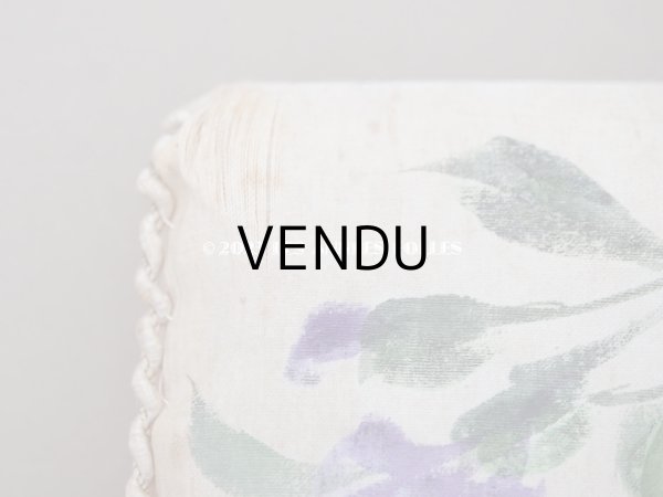 画像6: アンティーク シルク製 小さなハンキーケース 菫&シルクリボン ハンカチ用ポシェット  (6)