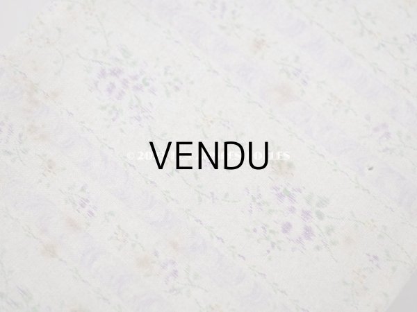 画像8: アンティーク カルトナージュボックス  紫の薔薇のガーランド - AU BON MARCHE - (8)