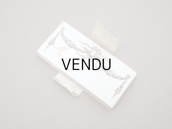 画像3: 未使用 アンティーク ウェディングのネームカード  20枚セット 薔薇＆リボンのガーランド ルイ16世スタイル  (3)