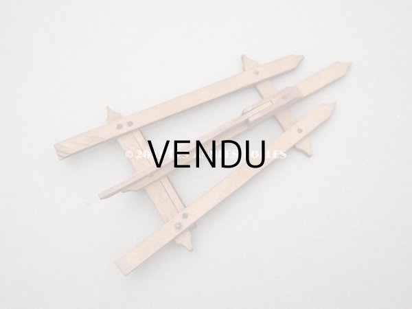 画像7: アンティーク 木製 ミニチュア キャンバススタンド (7)