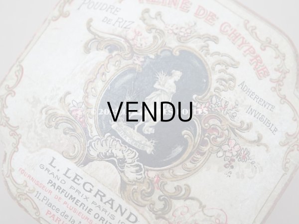 画像7: アンティーク パウダーボックス REINE DE CHYPRE - L.LEGRAND PARIS - (7)
