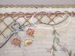 画像6: アンティーク ローズパニエ柄 リボン刺繍のグローブボックス　カルトナージュボックス　 (6)