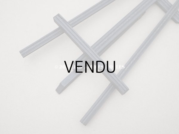 画像7: アンティーク 木製 ミニチュア キャンバススタンド 黒 (7)