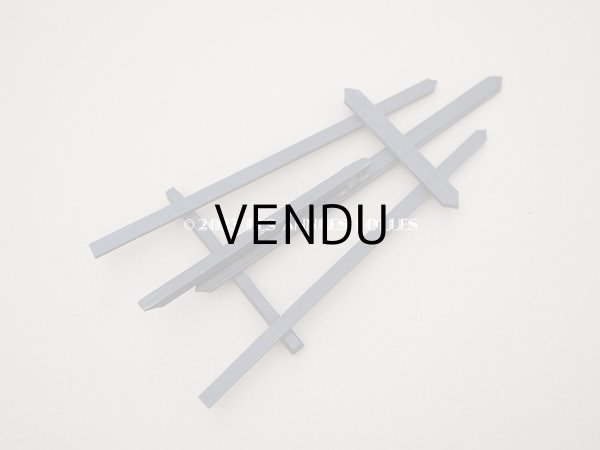 画像3: アンティーク 木製 ミニチュア キャンバススタンド 黒 (3)