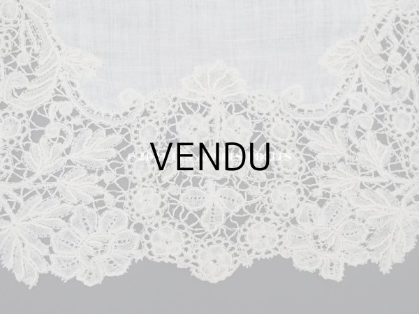 画像4: アンティーク ポワンドローズ & デュシェス 結婚式のハンカチ　【ポワン・ド・ローズ】【ポワン・ド・ガーズ】 (4)