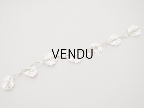 画像7: 未使用 1920年代 アンティーク 大きな薔薇のロココトリム ロココリボン パウダーピンク  (7)