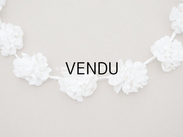 画像6: アンティーク 薔薇の布花のティアラ 花冠 初聖体 (6)