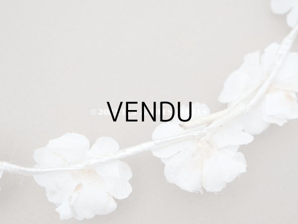 画像4: アンティーク 薔薇の布花のティアラ 花冠 初聖体 (4)