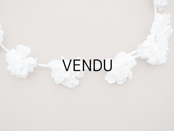 画像15: アンティーク 薔薇の布花のティアラ 花冠 初聖体 (15)