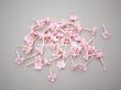 画像2: アンティーク 布花材料  ベルベットの花びらのセット 51ピースのセット ピンク　17mm (2)