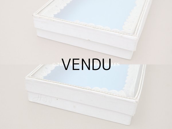 画像6: アンティーク プレザントワール 硝子の蓋のショーケース 初聖体の腕章入れ (6)