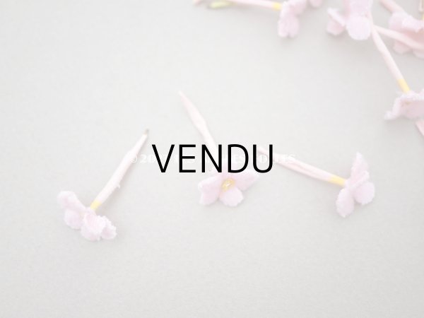画像4: アンティーク 布花材料  ベルベットの花びらのセット 51ピースのセット ピンク　17mm (4)