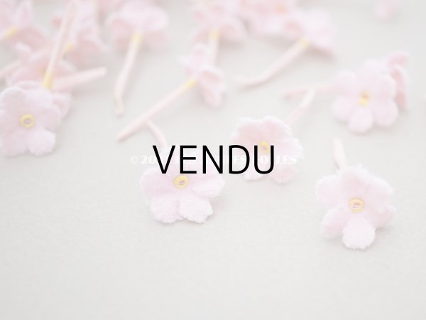 画像5: アンティーク 布花材料  ベルベットの花びらのセット 51ピースのセット ピンク　17mm (5)