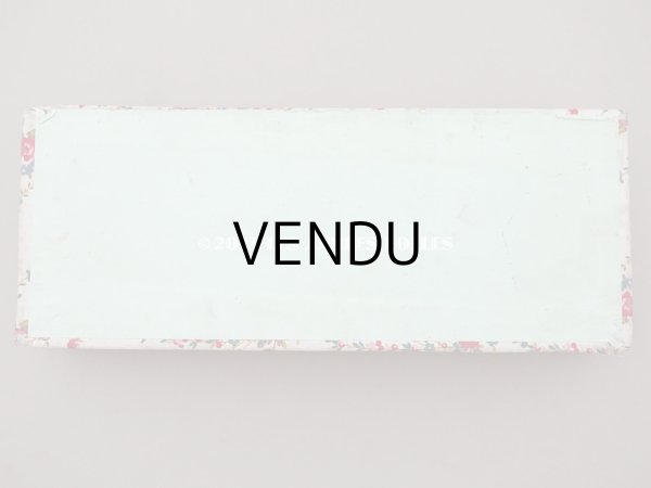 画像5: 1900年代 アンティーク 薔薇の花かご＆薔薇のガーランド　カルトナージュボックス (5)