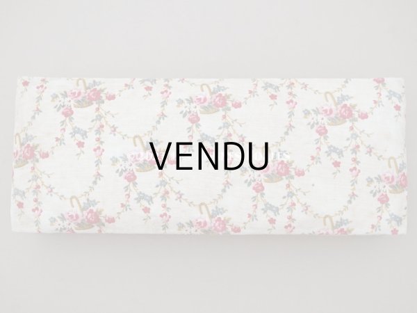 画像3: 1900年代 アンティーク 薔薇の花かご＆薔薇のガーランド　カルトナージュボックス (3)