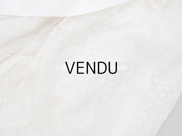 画像8: 1900年代 アンティーク 小さな女の子用 レース＆シルク製ケープ　着丈56cm (8)