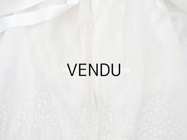 画像14: 1900年代 アンティーク 小さな女の子用 レース＆シルク製ケープ　着丈56cm (14)