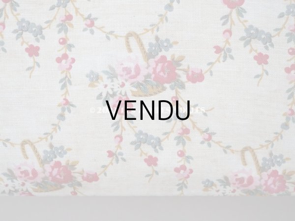 画像4: 1900年代 アンティーク 薔薇の花かご＆薔薇のガーランド　カルトナージュボックス (4)