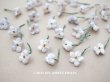 画像1: アンティーク 布花材料  ベルベットの花びらのセット 30ピースのセット ライトグレイ　15mm (1)