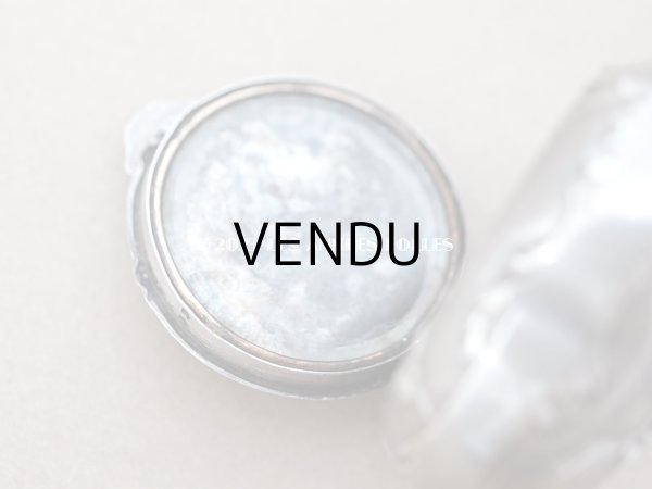 画像5: アンティーク シルバー製 ヤドリギのパウダーケース  (5)