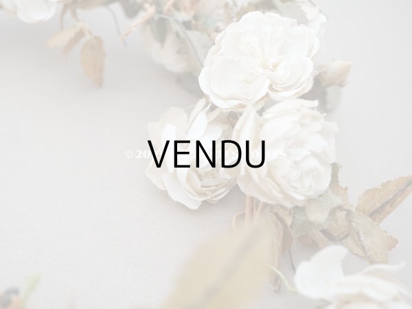 画像5: アンティーク 白薔薇の大きな花冠 オフホワイト 布花のティアラ (5)