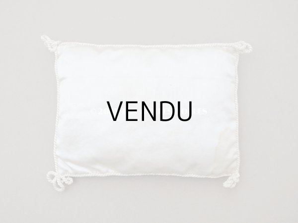 画像6: 19世紀末 アンティーク  シルク製クッション LYONのシルク専門店 SOIERIES CACHEMIRES DES INDES DENTELLES - MARIX FRERES JEUNES - (6)