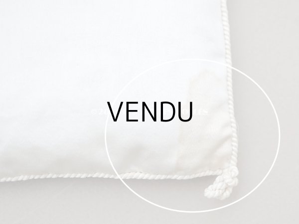 画像7: 19世紀末 アンティーク  シルク製クッション LYONのシルク専門店 SOIERIES CACHEMIRES DES INDES DENTELLES - MARIX FRERES JEUNES - (7)