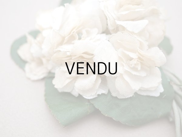 画像3: 1900年代 アンティーク 白菫の布花 パルマスミレ (3)