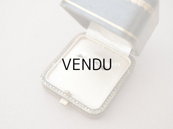 画像4: アンティーク リング用 ジュエリーボックス　金彩入り グリーン リングボックス (4)