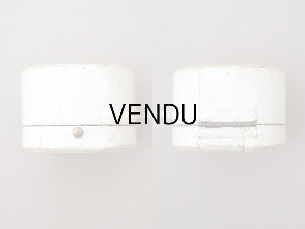 画像4: アンティーク リング用 ジュエリーボックス　金彩入り オフホワイト　リングボックス (4)