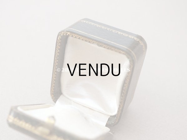 画像5: アンティーク リング用 ジュエリーボックス　金彩入り グリーン リングボックス (5)