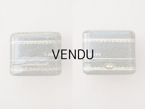 画像7: アンティーク リング用 ジュエリーボックス　金彩入り グリーン リングボックス (7)