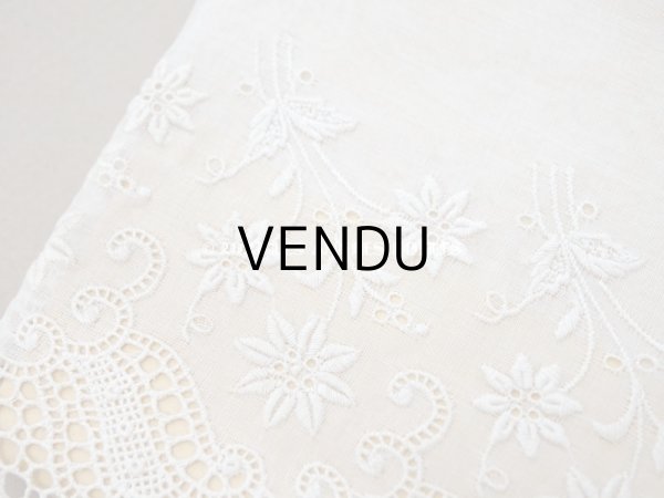 画像6: 未使用 アンティーク ボンマルシェ 台紙付き 幅広カットワークレース 4.15m 幅13.5cm COMPTOIR DES BRODERIES - AU BON MARCHE - (6)