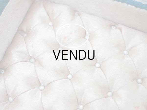 画像10: 19世紀末 アンティーク 裁縫箱　パウダーピンクのシルククッション＆ブルーグリーンのベルベット (10)