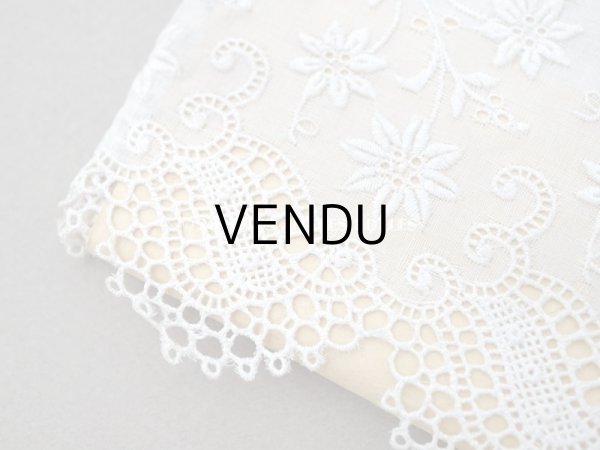 画像5: 未使用 アンティーク ボンマルシェ 台紙付き 幅広カットワークレース 4.15m 幅13.5cm COMPTOIR DES BRODERIES - AU BON MARCHE - (5)
