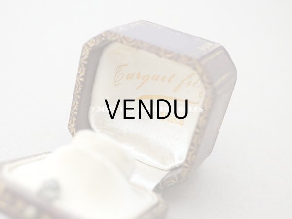 画像8: アンティーク リング用 ジュエリーボックス　金彩入り ボルドー　リングボックス (8)