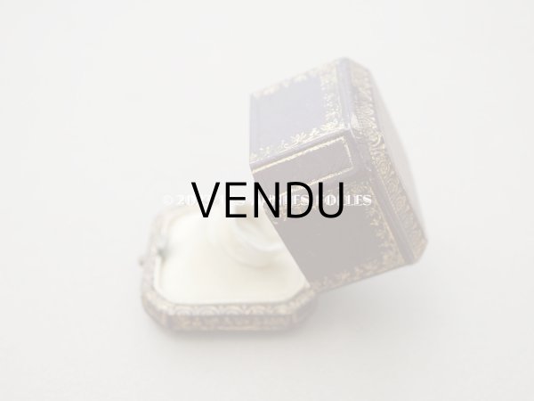 画像6: アンティーク リング用 ジュエリーボックス　金彩入り ボルドー　リングボックス (6)