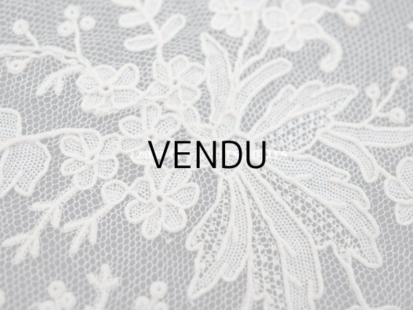 画像7: 19世紀 アンティーク ポワンドガーズ 結婚式のハンカチ【 ポワン・ド・ガーズ 】 (7)