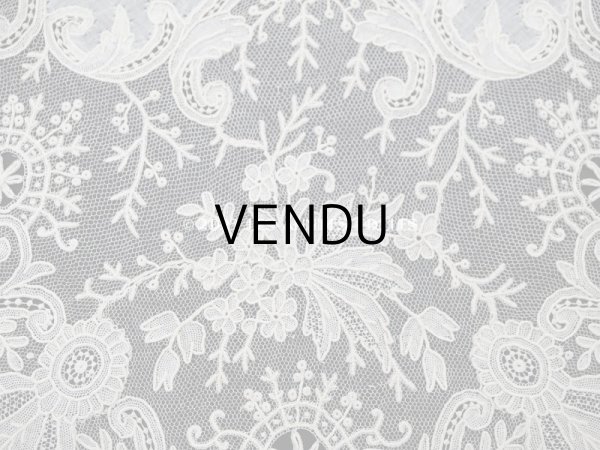 画像5: 19世紀 アンティーク ポワンドガーズ 結婚式のハンカチ【 ポワン・ド・ガーズ 】 (5)