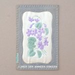 画像: 1909年 アンティーク 菫のポストカード 香り袋入り　